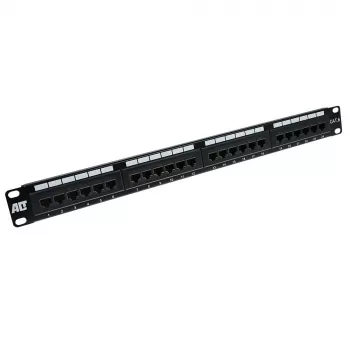 Panel de parcheo 24 puertos no apantallado CAT6 ACT PP1010