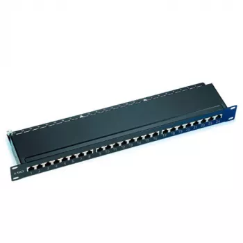 Panel de parcheo CAT6 apantallado 24 puertos con tapa ACT PP1012