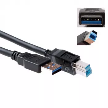 Cable USB ACT USB 3.2 Gen1 conector macho A - conector macho USB B 3,00 m
