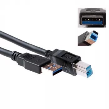 USB 3.0 conector macho A - conector macho USB B 5,00 m, ACT, SB0004
