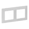 Marco de pared 2 elementos Legrand VLIFE 754002 para dos módulos, montaje rectangular