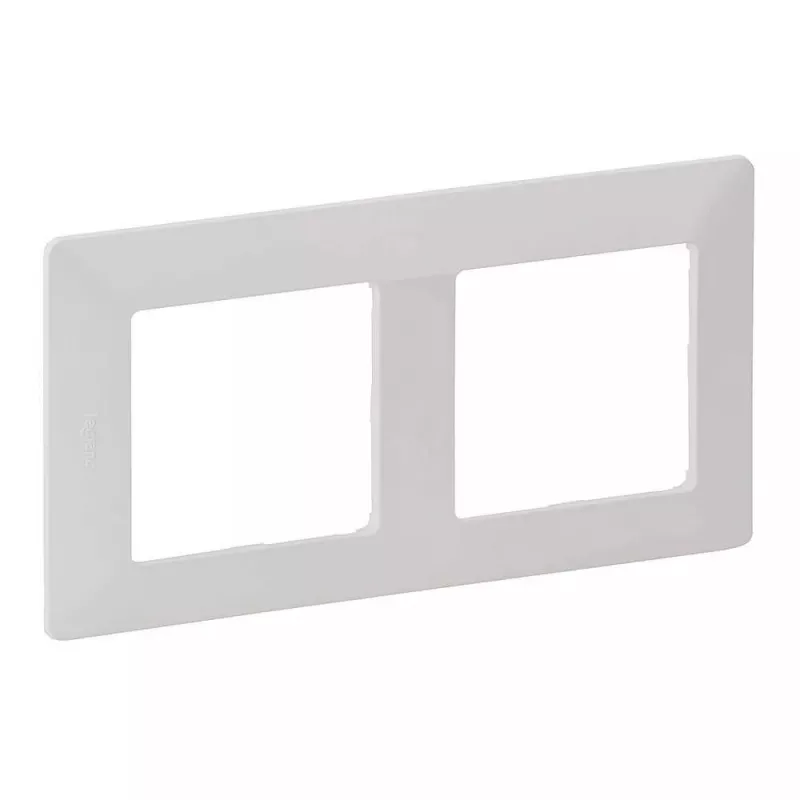 Marco de pared 2 elementos Legrand VLIFE 754002 para dos módulos, montaje rectangular