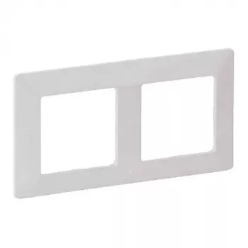 Marco de pared 2 elementos Legrand VLIFE 754002 para dos módulos, montaje rectangular