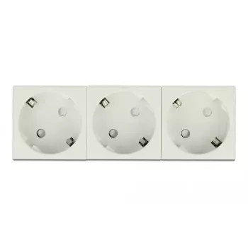 DeLock 81323 Easy 45 Enchufe Schuko triple, 45 x 45 mm, 5 uds.