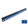 Panel frontal de caja de empalmes DeLOCK 43357 24 puertos LC dúplex azul