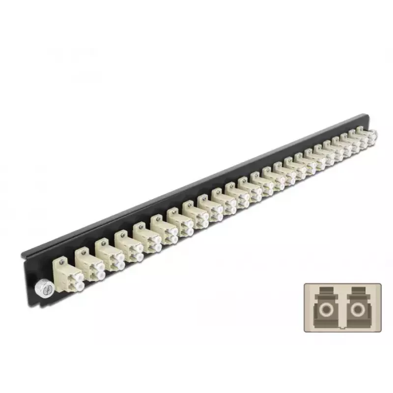 Panel frontal de caja de empalmes DeLOCK 19