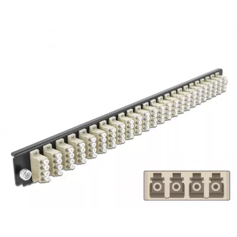 Panel frontal de caja de empalmes DeLOCK 19