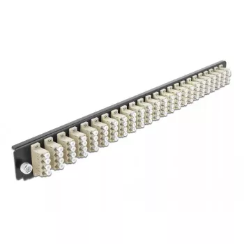 Panel frontal de caja de empalmes DeLOCK 19