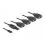 Adaptador USB Type-C a 4 x serie RS-232 DB9 DeLOCK 90495
