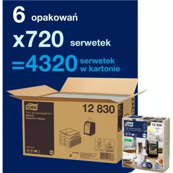 Servilletas de papel Tork 720 Xpressnap Fit 12830 blanco 1 capa