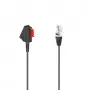 Hama 00201115 cable de teléfono 3 m negro