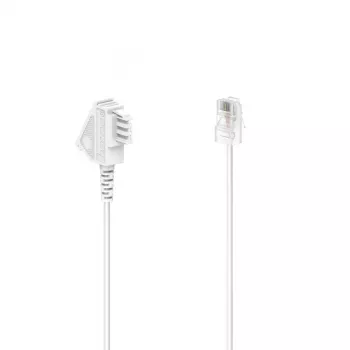 Hama 00201118 cable de teléfono 3 m blanco