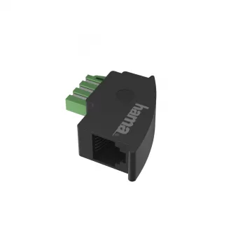 Hama 00201122 adaptador de cable TAE-F RJ11 negro