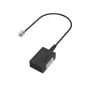 Hama 00201130 adaptador de cable TAE-F RJ11 negro