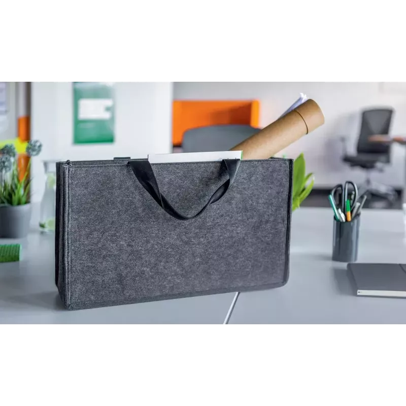 Bolso bandolera Sigel BA411 fieltro gris unisex grande