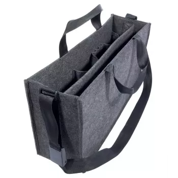 Bolso bandolera Sigel BA411 fieltro gris unisex grande