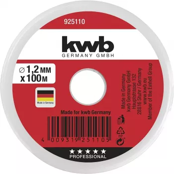 Cordel KWB 925110 100m nailon verde 1,2mm