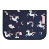 Herlitz Dreamy Unicorn Estuche escolar lleno, 19 piezas, azul marino