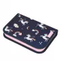 Herlitz Dreamy Unicorn Estuche escolar lleno, 19 piezas, azul marino