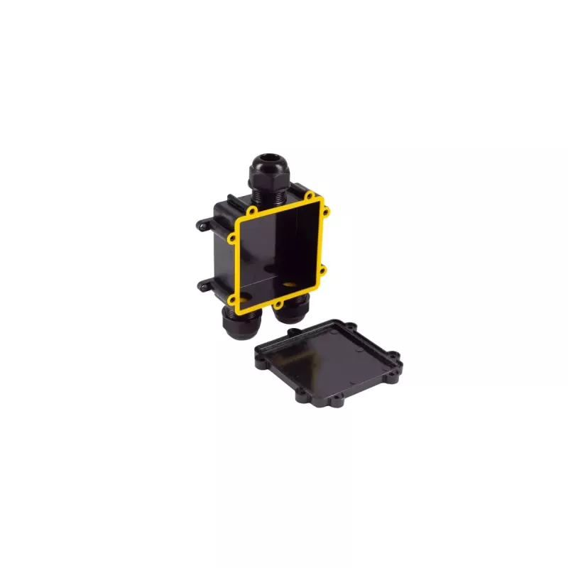Caja de derivación eléctrica ShiverPeaks BS08-01052 IP68 negra plástico ABS