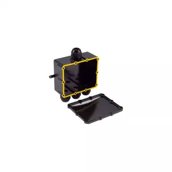 Caja de derivación eléctrica ShiverPeaks BS08-01053 IP68 negra plástico ABS