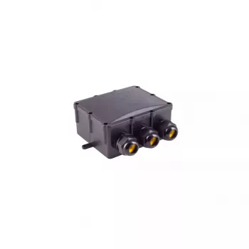 Caja de derivación eléctrica ShiverPeaks BS08-01053 IP68 negra plástico ABS