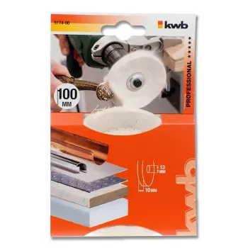 Disco de pulir KWB 517400 10 cm de diámetro de trabajo 1,3 cm de diámetro de vástago