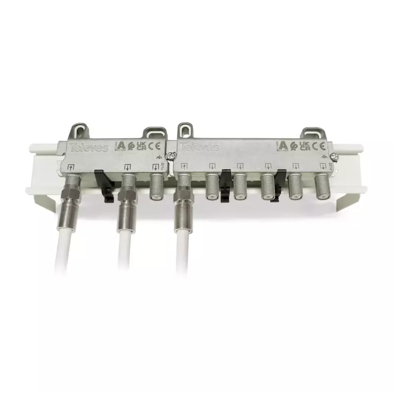 Distribuidor de cable Televes 519503 acero inoxidable 5 - 2400 MHz