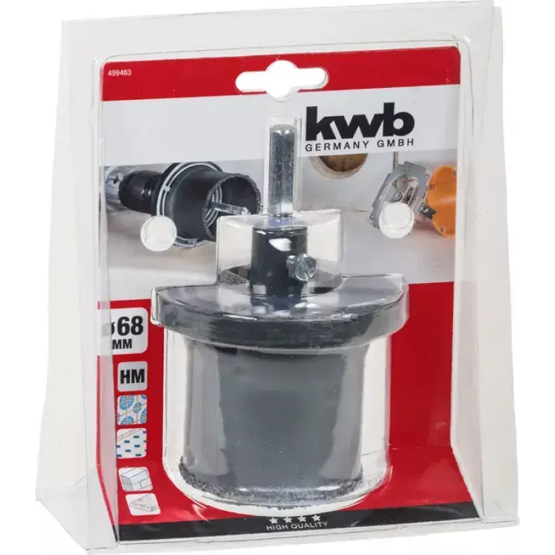 Sierra de corona KWB 499463 Single 6,8 cm para cerámica hormigón plástico