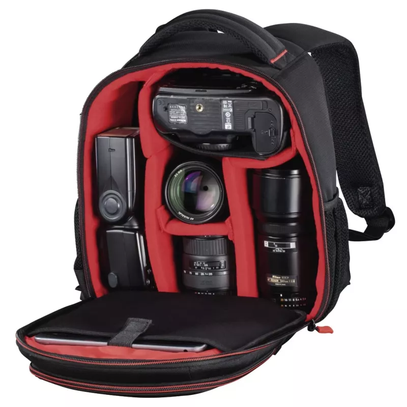 Mochila Hama Miami negra, roja