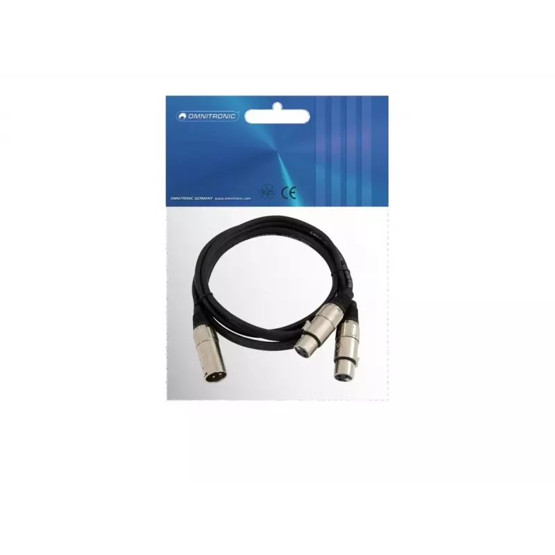 Cable de audio Omnitronic 30225207 XLR 0,5 m