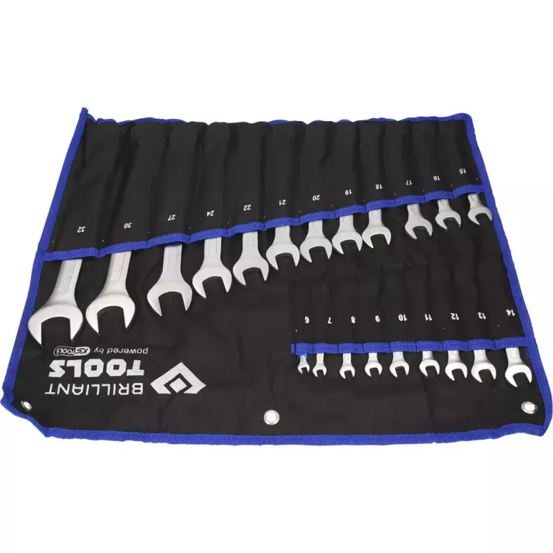 Brilliant Tools BT011021 Juego de llaves combinadas, 21 uds.