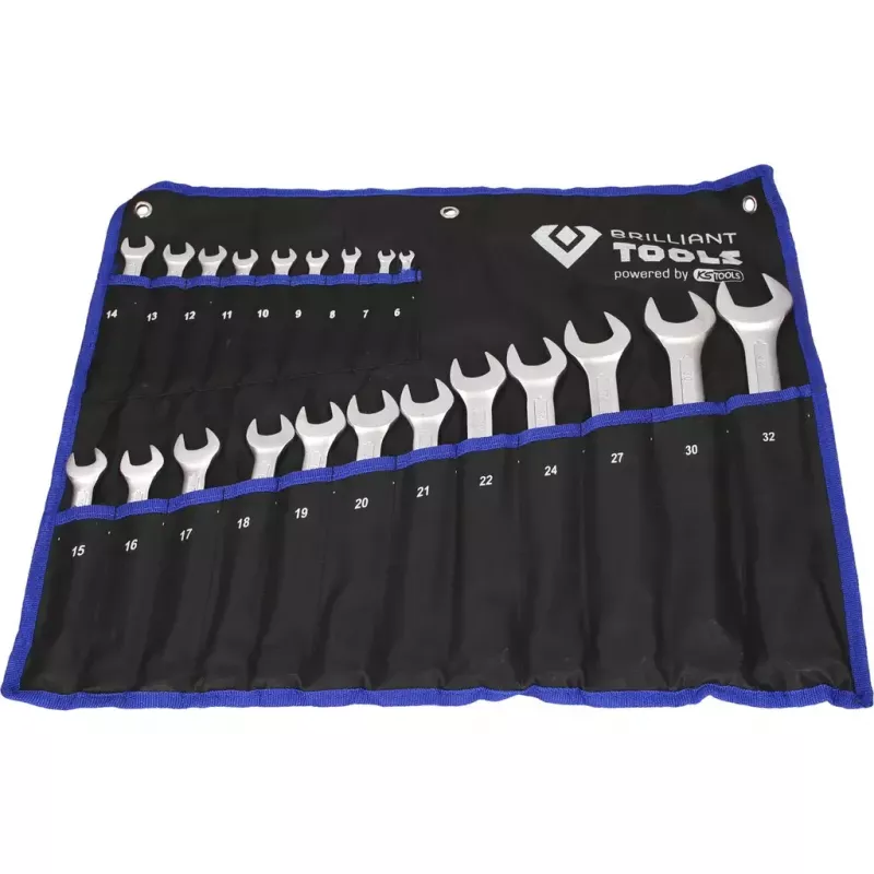 Brilliant Tools BT011021 Juego de llaves combinadas, 21 uds.