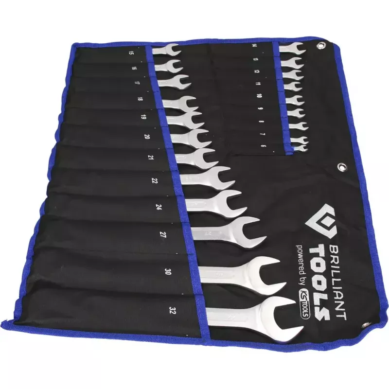 Brilliant Tools BT011021 Juego de llaves combinadas, 21 uds.