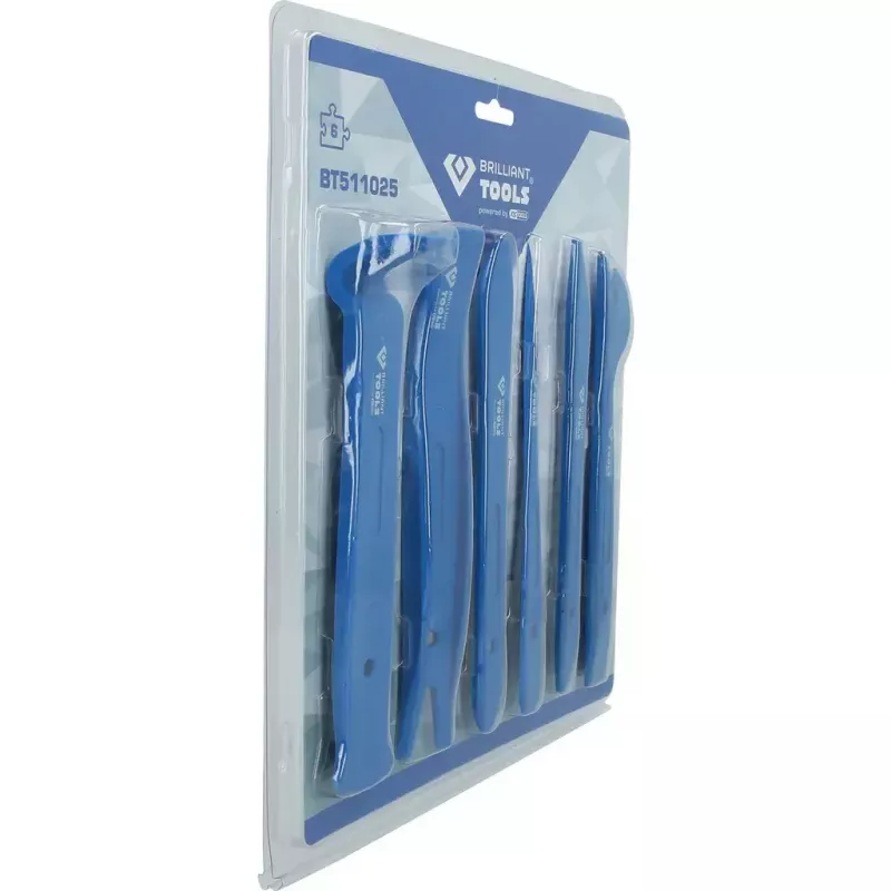 KS Tools BT511025 juego de cuñas para molduras, 6 piezas