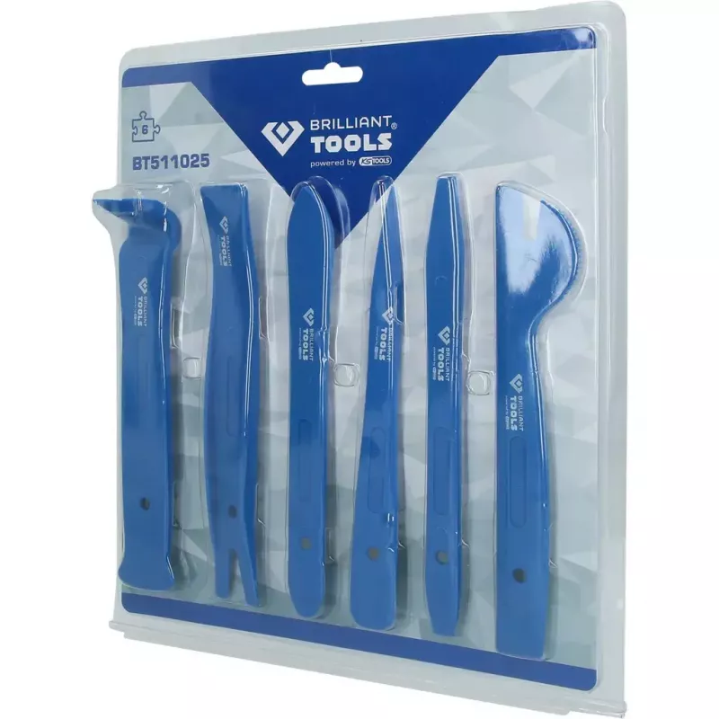 KS Tools BT511025 juego de cuñas para molduras, 6 piezas