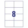 Etiqueta autoadhesiva para impresora Avery LR3427-10 Blanca A4 80 etiquetas