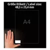 Etiqueta autoadhesiva para impresora Avery LR3657-10 Blanca 2,54x4,85 cm 400 uds.