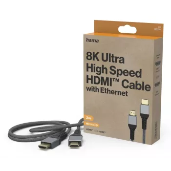 Hama 00305150 Cable HDMI 2 m HDMI Type-A (estándar) Negro, Gris