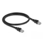 Cable de red DeLOCK RJ45 Cat.6A F/UTP 0,5 m Negro