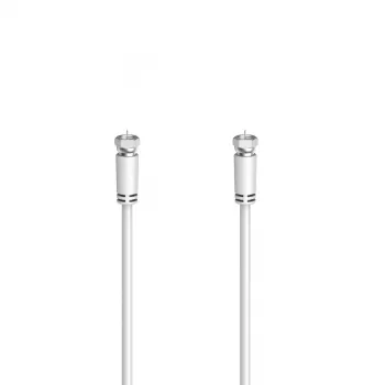 Hama 00305061 Cable coaxial 5 m F-Type blanco