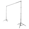 Trípode para fondo fotográfico Hama 00021202 aluminio negro 2,95 m