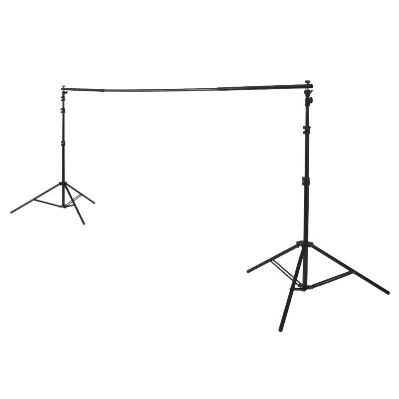 Trípode para fondo fotográfico Hama 00021202 aluminio negro 2,95 m