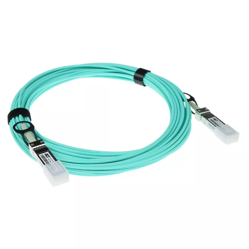 ACT Cable Twinax AOC activo SFP+ - SFP+ de 25 m, codificado para Cisco (SFP-10G-AOC25M)