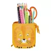 Herlitz 300001508 Lion estuche blando, poliéster, naranja/amarillo