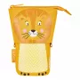 Herlitz 300001508 Lion estuche blando, poliéster, naranja/amarillo