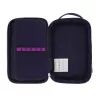 Estuche Herlitz 2 Go CamoPurple poliéster azul lila 210x130x60mm
