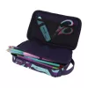Estuche Herlitz 2 Go CamoPurple poliéster azul lila 210x130x60mm