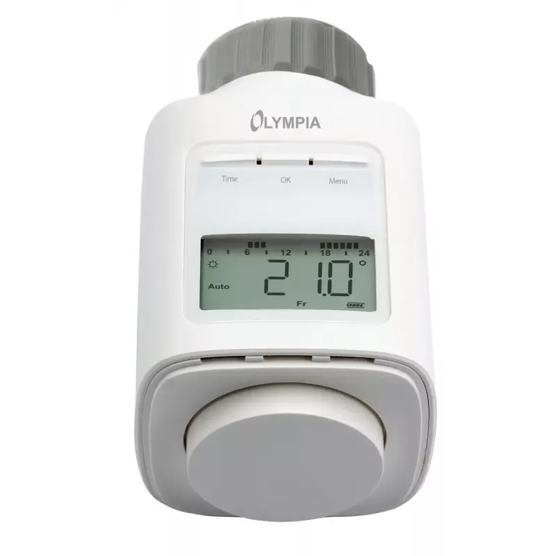 Termostato para radiador Olympia HT 430-23A (modelo 73036) Blanco, control electrónico