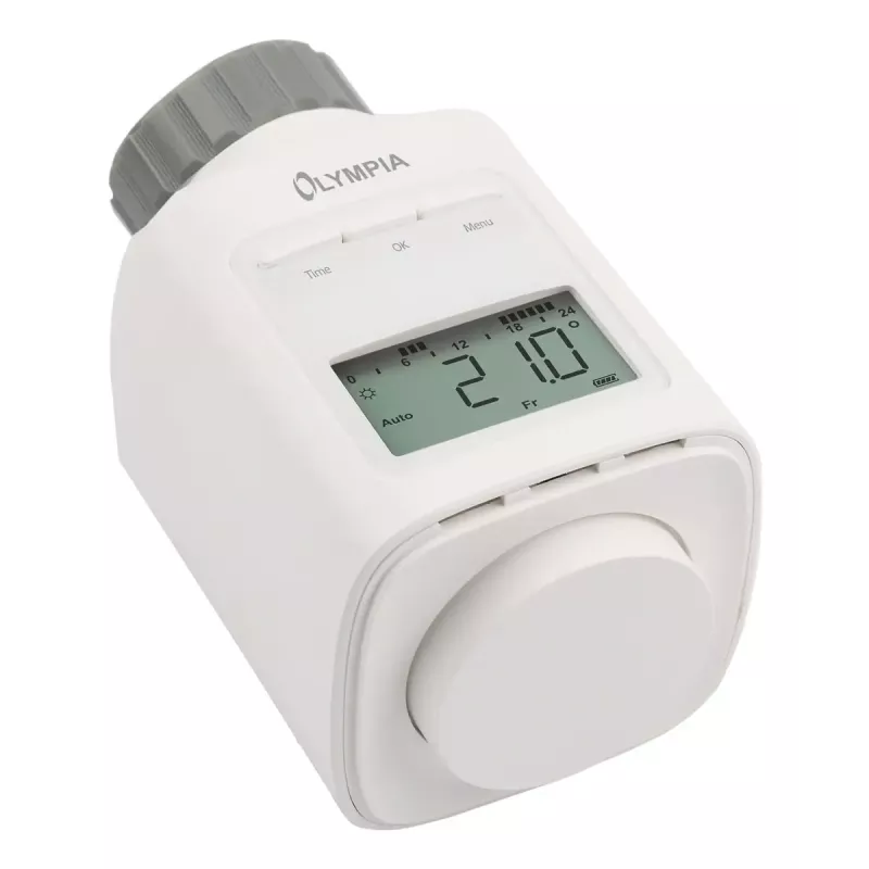 Termostato para radiador Olympia HT 430-23A (modelo 73036) Blanco, control electrónico